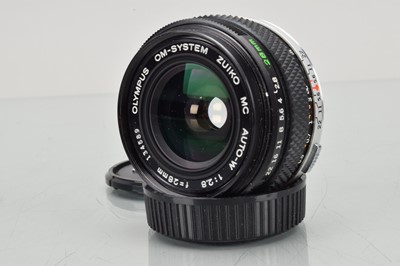 Lot 179 - An Olympus OM Zuiko MC 28mm f/2.8 Lens