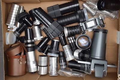 Lot 198 - A Tray of Cine & Slide Projection Lenses