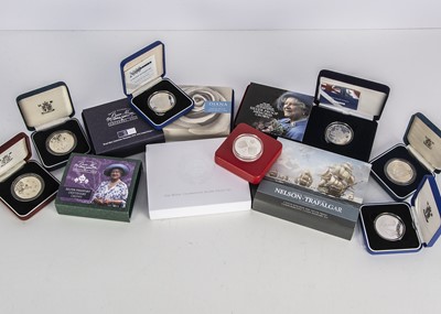 Lot 222 - A collection of fifthteen UK silver proof coins