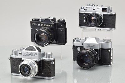 Lot 211 - A Group of Soviet SLR Cameras