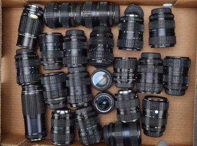 Lot 219 - A Tray of Pentax K Mount Lenses
