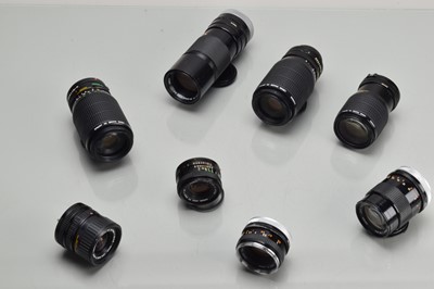 Lot 222 - A Group Of Canon FD Lenses