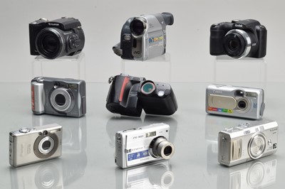 Lot 225 - Compact Digital and Digital Cameras
