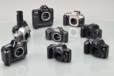 Lot 230 - A Tray of Canon SLR Camera Bodies