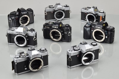 Lot 232 - A Tray of Minolta SLR Camera Bodies
