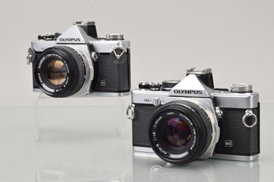Lot 259 - Two Olympus OM-2 SLR Cameras