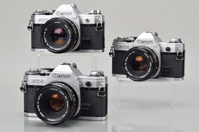 Lot 269 - Three Canon AT-1 SLT Cameras