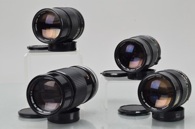 Lot 275 - Four Canon FD Prime Lenses