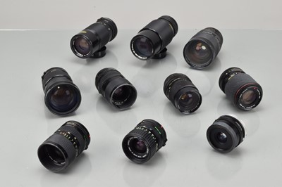 Lot 276 - A Group of Canon FD Zoom Lenses and FD Mount Lenses
