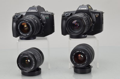 Lot 280 - Two Canon EOS SLR Cameras and Lenses
