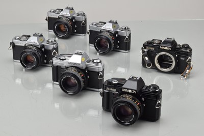 Lot 283 - Six Minolta SLR Camera