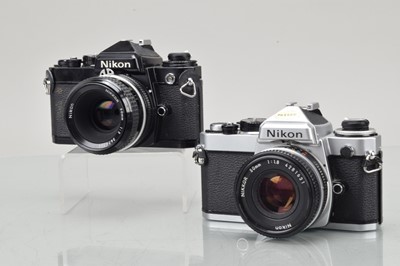 Lot 294 - Two Nikon FE SLR Cameras