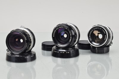 Lot 311 - Two Nikon Pre Ai Wide Angle Lenses