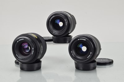 Lot 316 - Three Nikon AF Nikkor 35-70mm f/3.3-4.5 Lenses