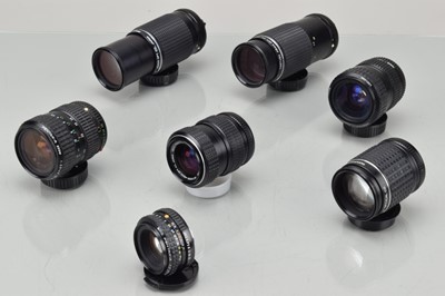 Lot 338 - Seven Pentax Lenses