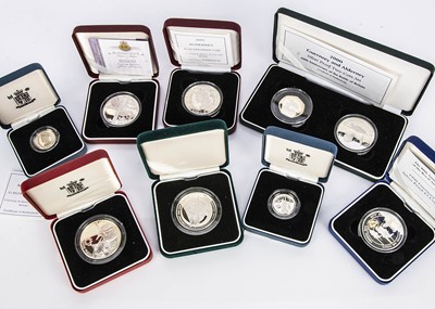 Lot 235 - Nine Royal Mint Channel Islands Silver proof coins