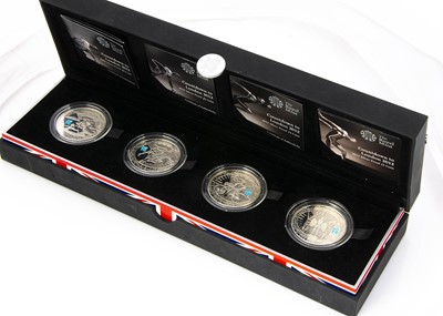 Lot 236 - A Royal Mint Countdown to London 2012 Silver Proof £5 Set