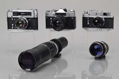 Lot 367 - Three Soviet 35mm Camera
