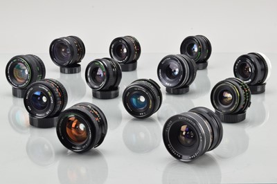 Lot 376 - Twelve Wide Angle Lenses