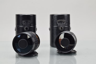 Lot 395 - Two Centon MC 500mm f/8 Reflex Lenses