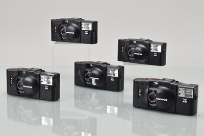 Lot 408 - Five Olympus XA 2 Compact Cameras