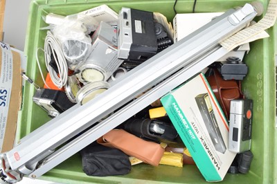 Lot 424 - Polaroid Cameras & a Box of Camera Related Accessories