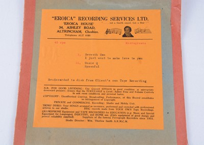 Lot 225 - The Conqueroos / Eroica Acetate EP