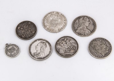 Lot 287 - A group of Seven Coins and medallions