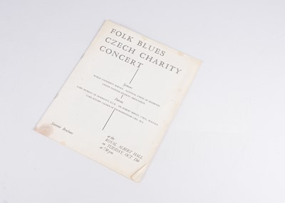 Lot 448 - Folk Blues Czech Charity Concert Programme