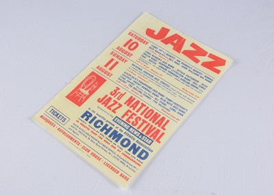 Lot 463 - Rolling Stones / 3rd National Jazz Festival Flyer