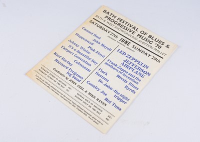 Lot 495 - Bath Festival 1970 Mini Poster