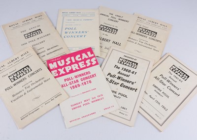 Lot 512 - New Music Express Poll-Winners concert Programmes