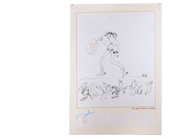 Lot 525 - John Lennon / It's Only Rock n Roll Poster