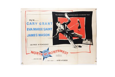 Lot 539 - North by Northwest (r 1960s) Quad Poster