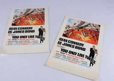 Lot 581 - James Bond / You Only Live Twice Window Card posters
