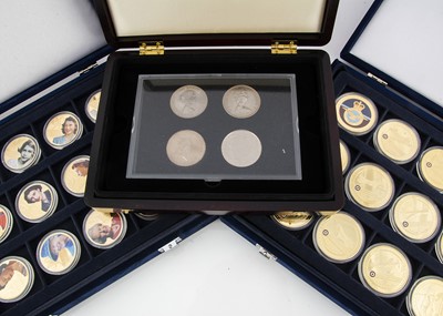 Lot 314 - A Large collection of commemorative coins, stamps and medallions