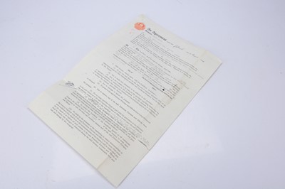 Lot 684 - Robert Donat Signed Contract / Gene Kelly / MGM Studios