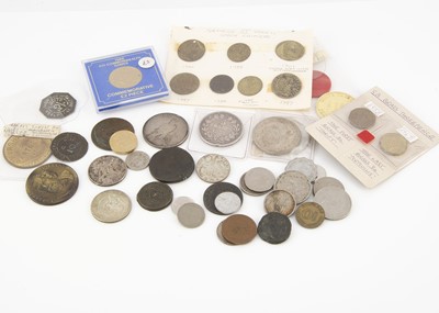 Lot 324 - A collection of British and world Coins and tokens