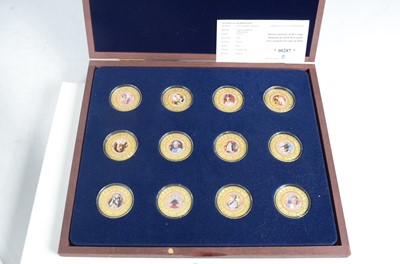 Lot 24 - A collection of Gold plated coins and medallions