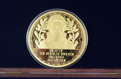 Lot 25 - A collection of Gold plated medallions