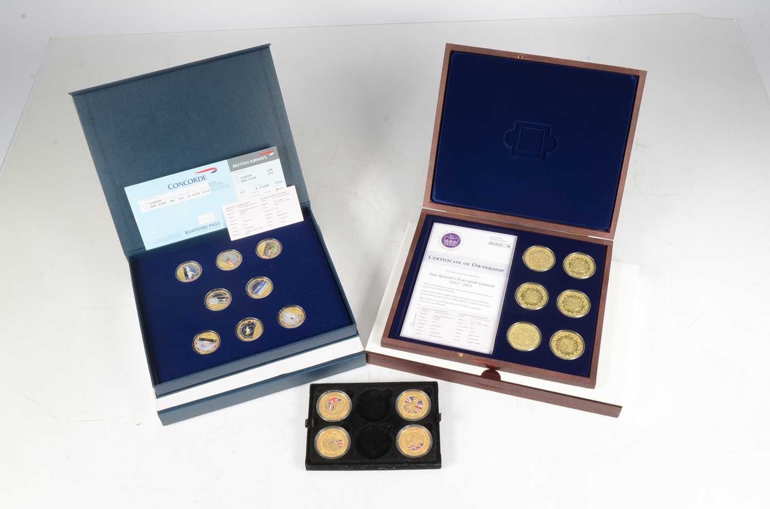 Lot 26 - A collection of Gold plated medallions