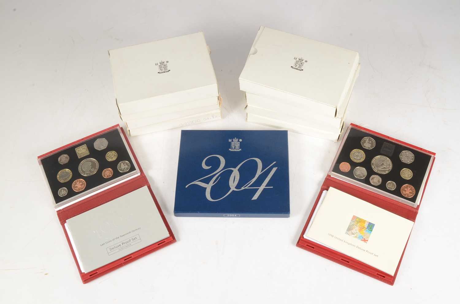 Lot 28 - A collection of nine Royal Mint British proof year sets