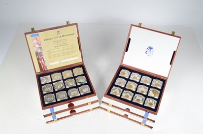 Lot 29 - Six boxed sets of commemorative proof  medallions