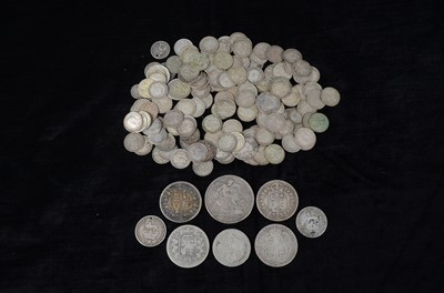 Lot 33 - A small collection of pre 1920 British Silver coinage