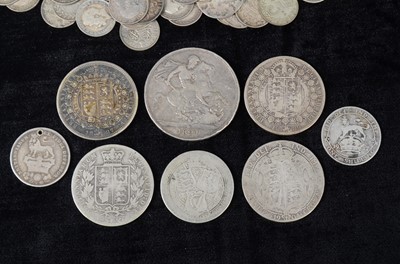 Lot 33 - A small collection of pre 1920 British Silver coinage