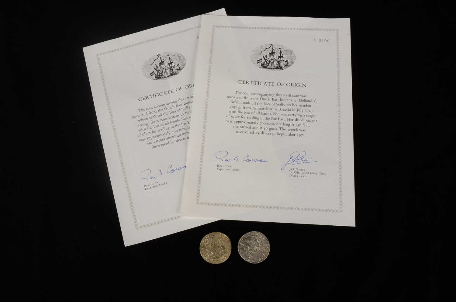 Lot 37 - Two 18th century Spanish Empire 8 Reales Style white metal coins