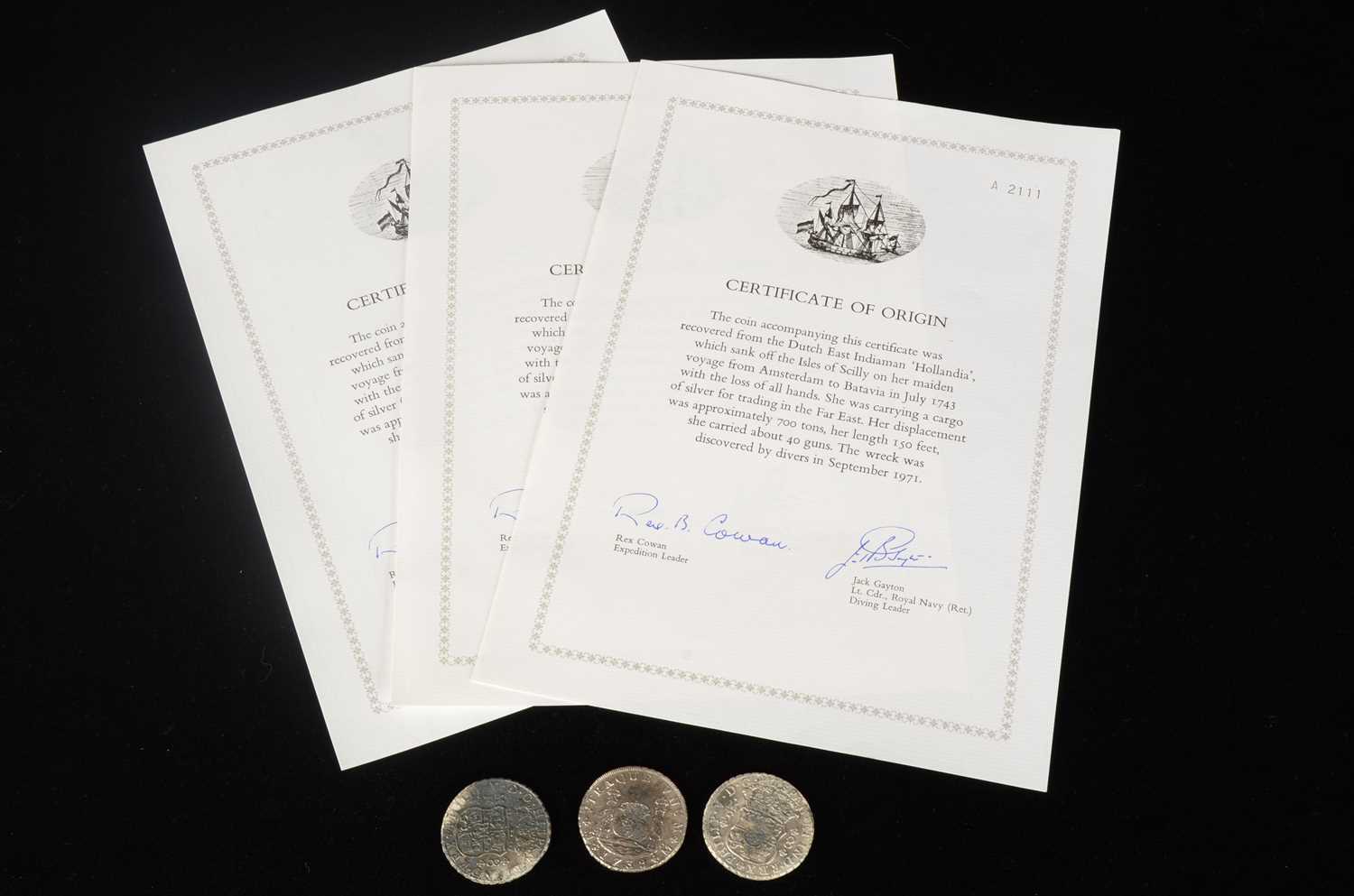 Lot 38 - Three 18th century Spanish Empire 8 Reales Style white metal coins