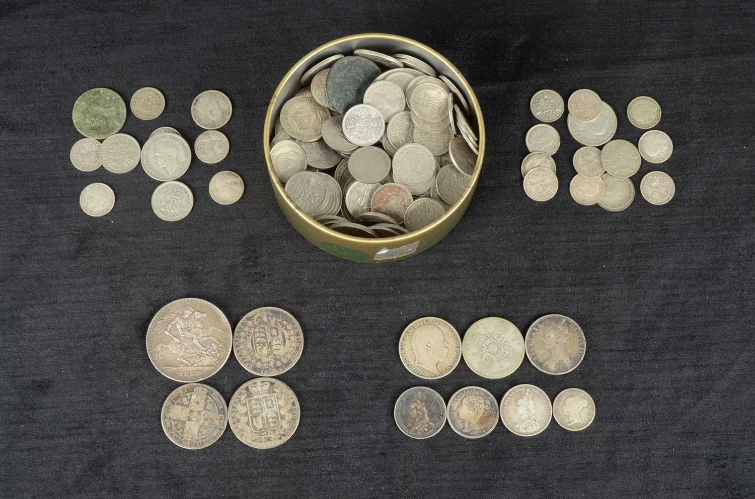 Lot 44 - A small group of Victorian silver  coinage