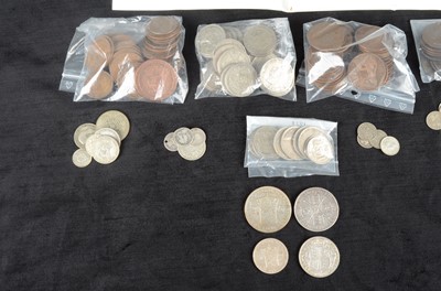Lot 52 - A small collection of British silver coinage