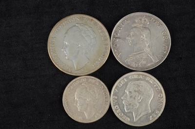 Lot 52 - A small collection of British silver coinage